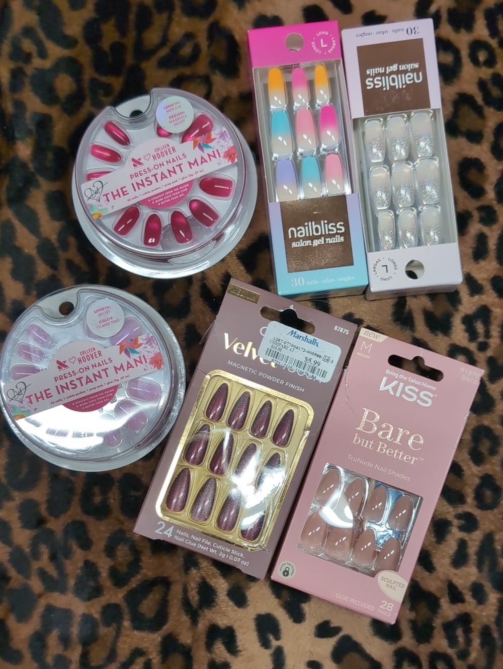 Kiss Bare but Better Nude & Pink Press-On Nail Assortment, olive & June, Cala